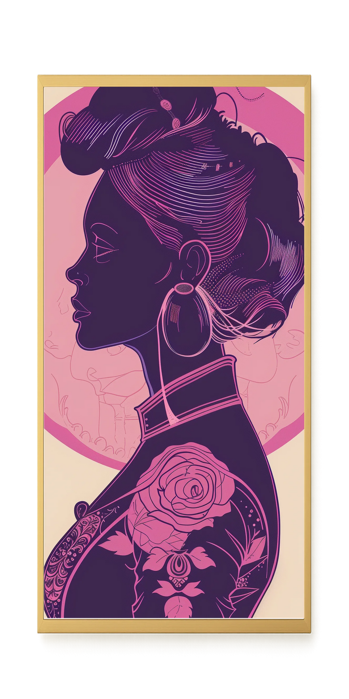 Floral Feminine Symbolism Canvas Print