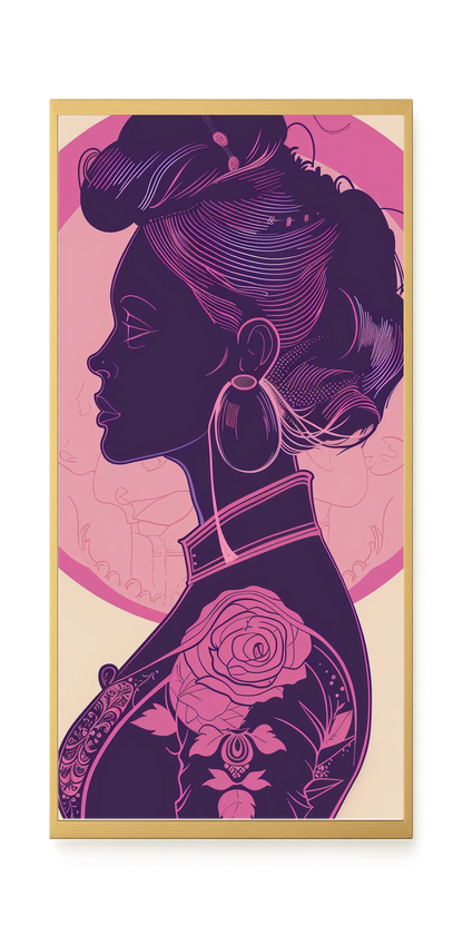 Floral Feminine Symbolism Canvas Print