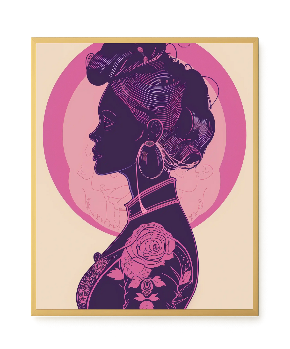 Floral Feminine Symbolism Canvas Print