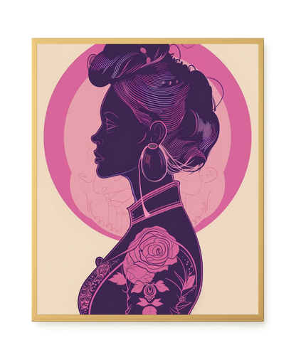 Floral Feminine Symbolism Canvas Print