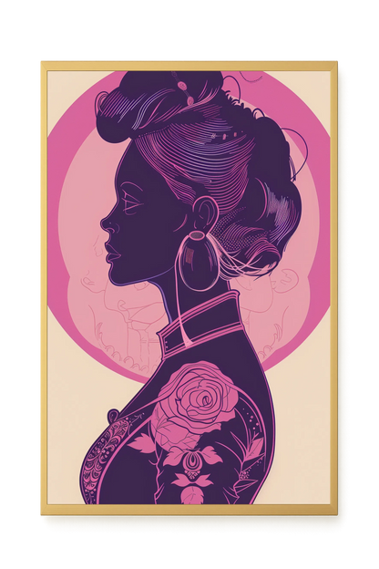 Floral Feminine Symbolism Canvas Print