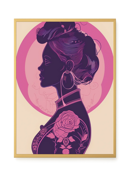 Floral Feminine Symbolism Canvas Print