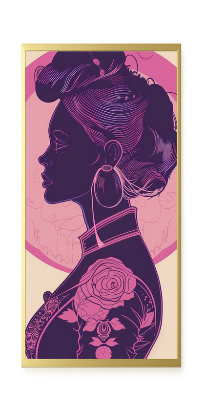 Floral Feminine Symbolism Canvas Print