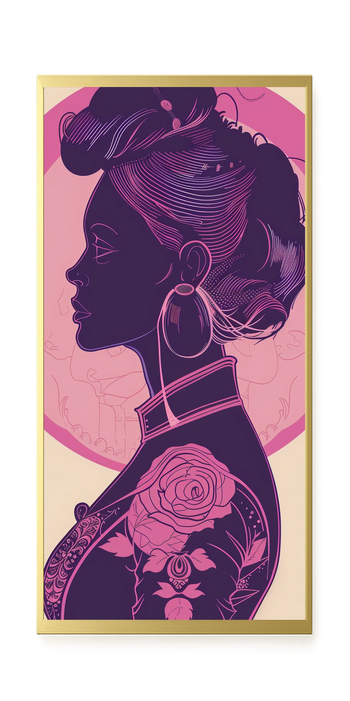 Floral Feminine Symbolism Canvas Print