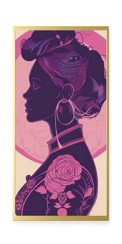 Floral Feminine Symbolism Canvas Print