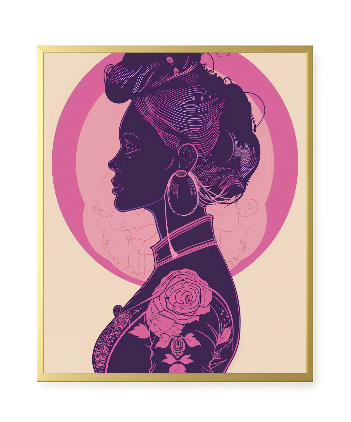 Floral Feminine Symbolism Canvas Print