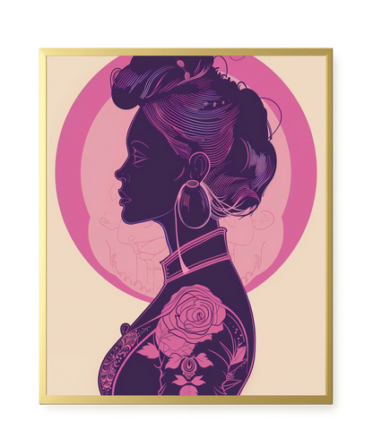 Floral Feminine Symbolism Canvas Print