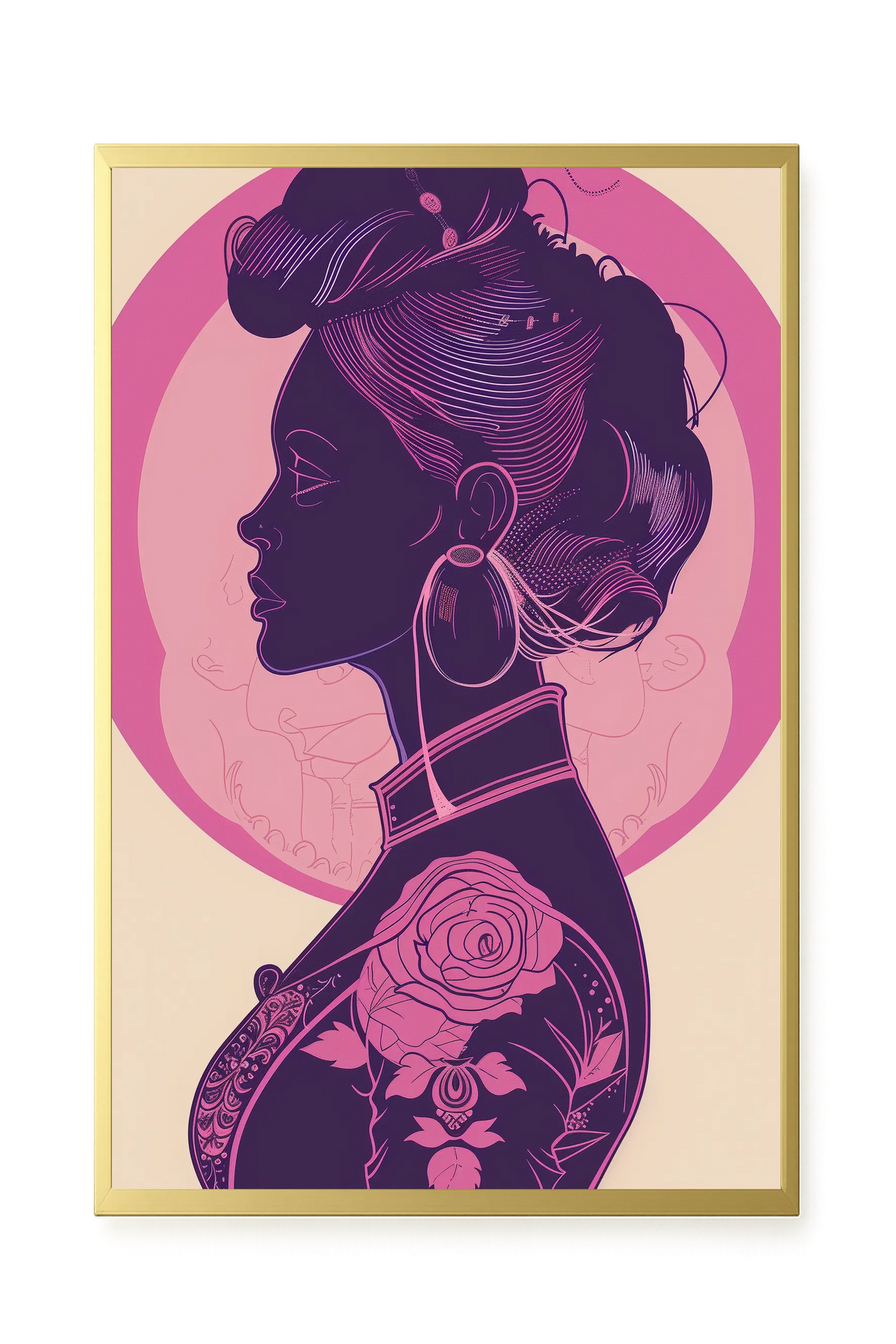 Floral Feminine Symbolism Canvas Print