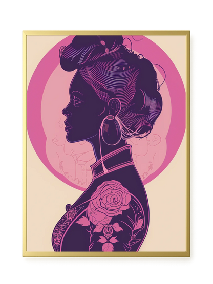 Floral Feminine Symbolism Canvas Print