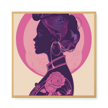 Floral Feminine Symbolism Canvas Print