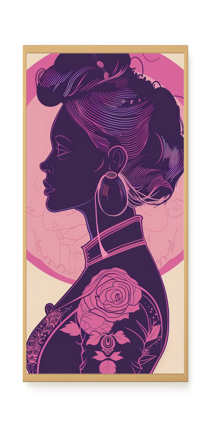 Floral Feminine Symbolism Canvas Print