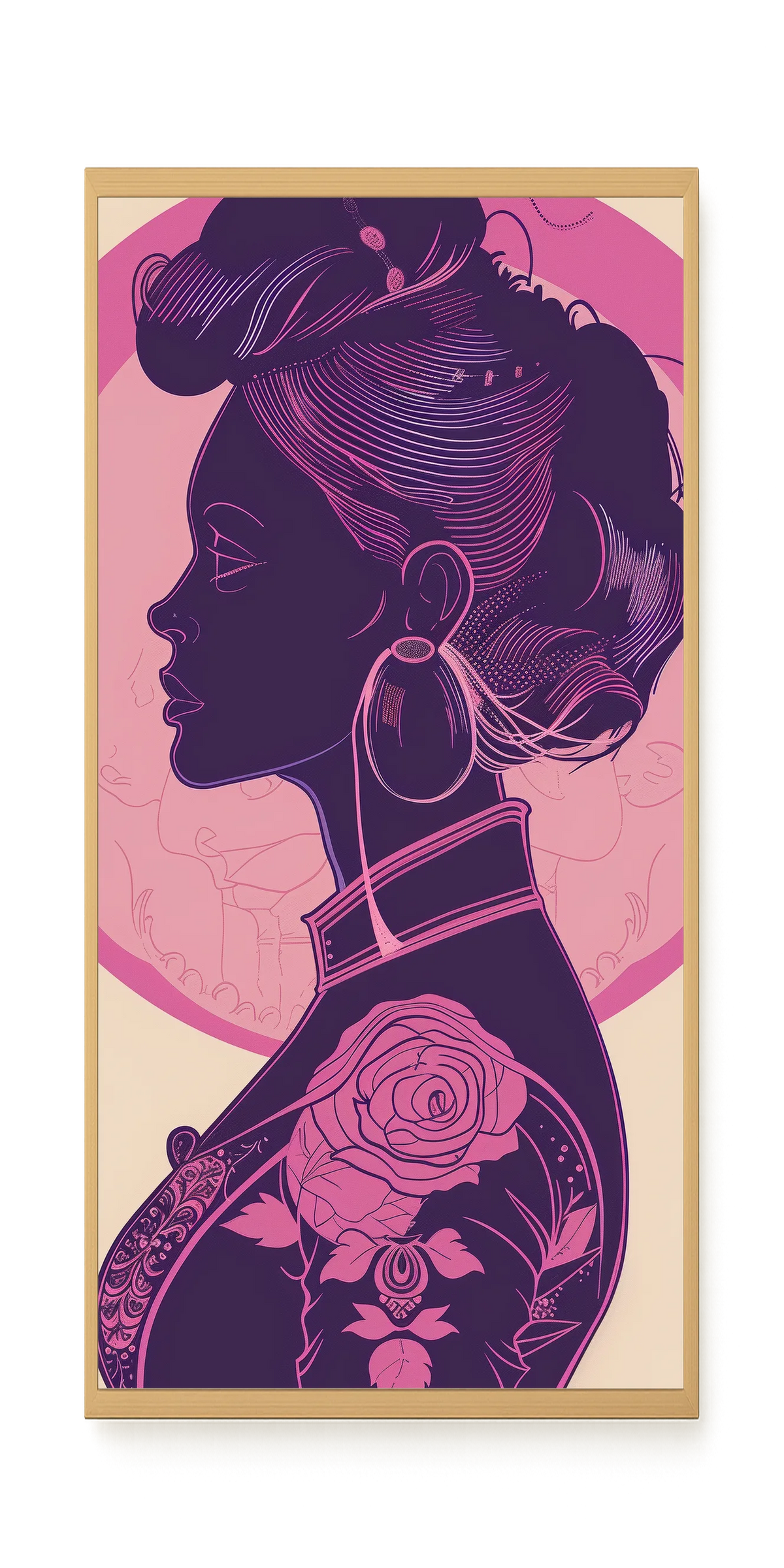 Floral Feminine Symbolism Canvas Print