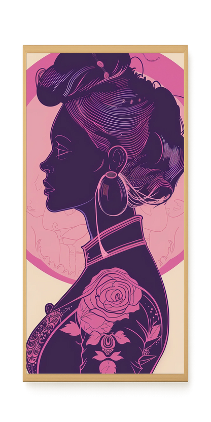 Floral Feminine Symbolism Canvas Print