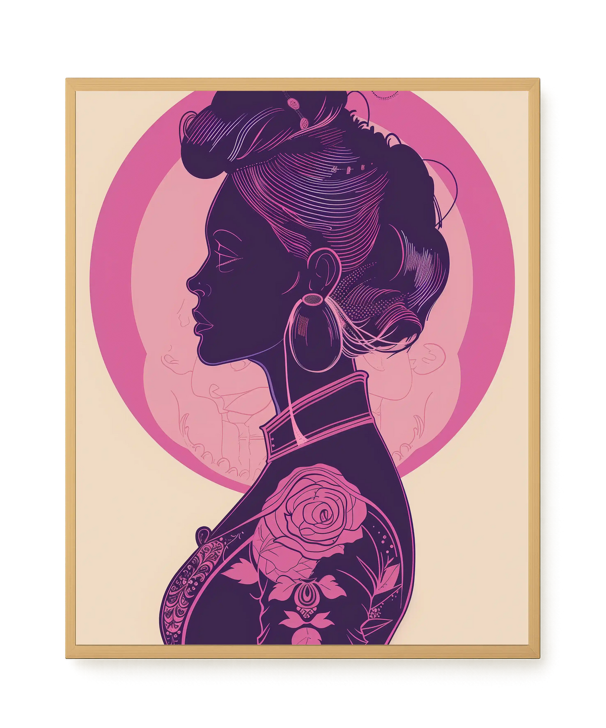 Floral Feminine Symbolism Canvas Print