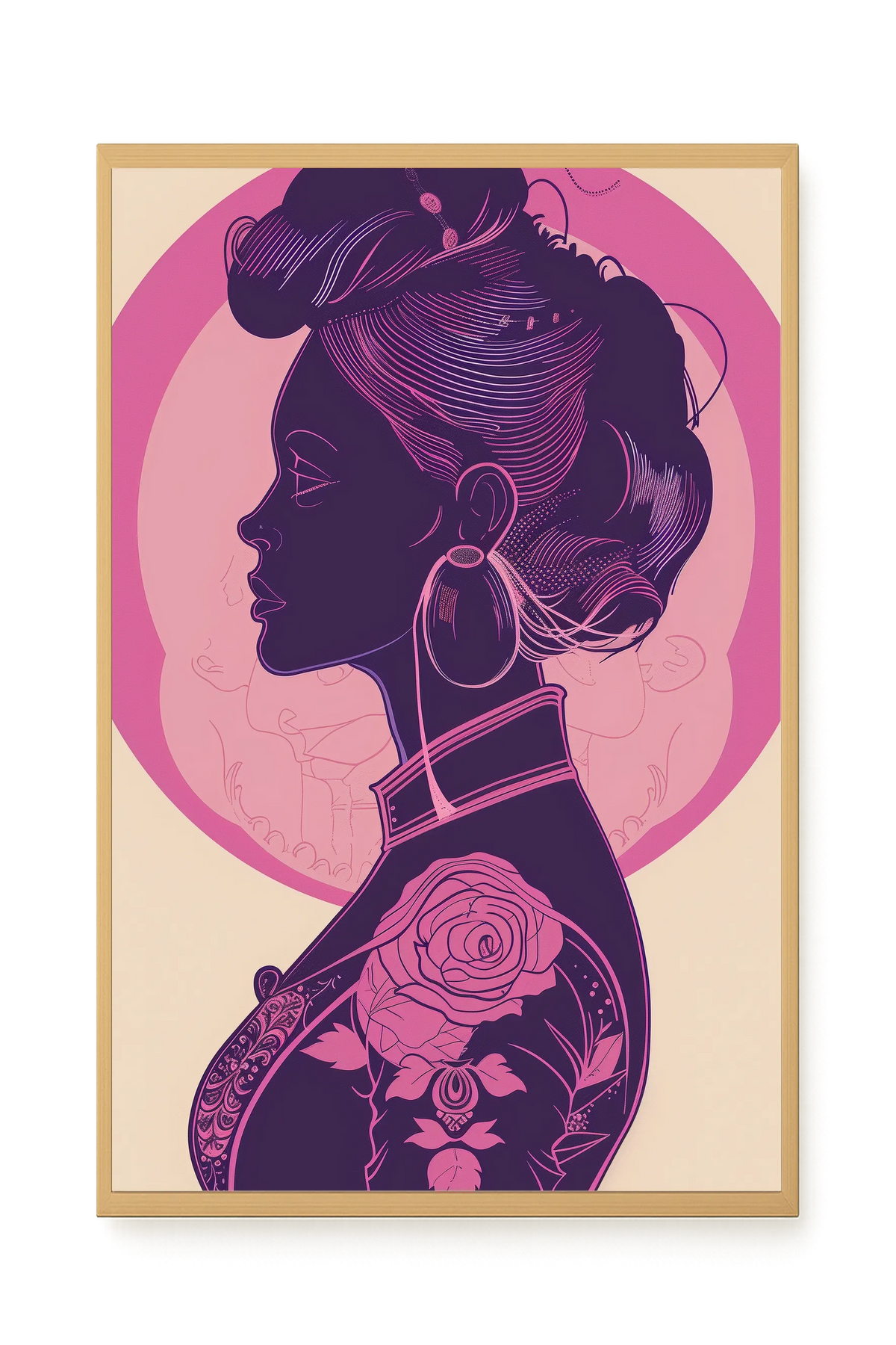 Floral Feminine Symbolism Canvas Print