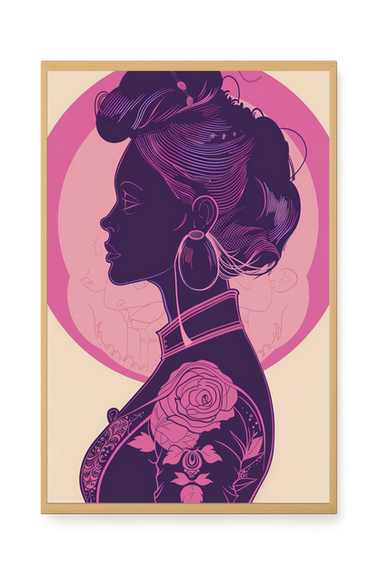 Floral Feminine Symbolism Canvas Print