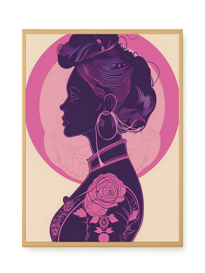 Floral Feminine Symbolism Canvas Print