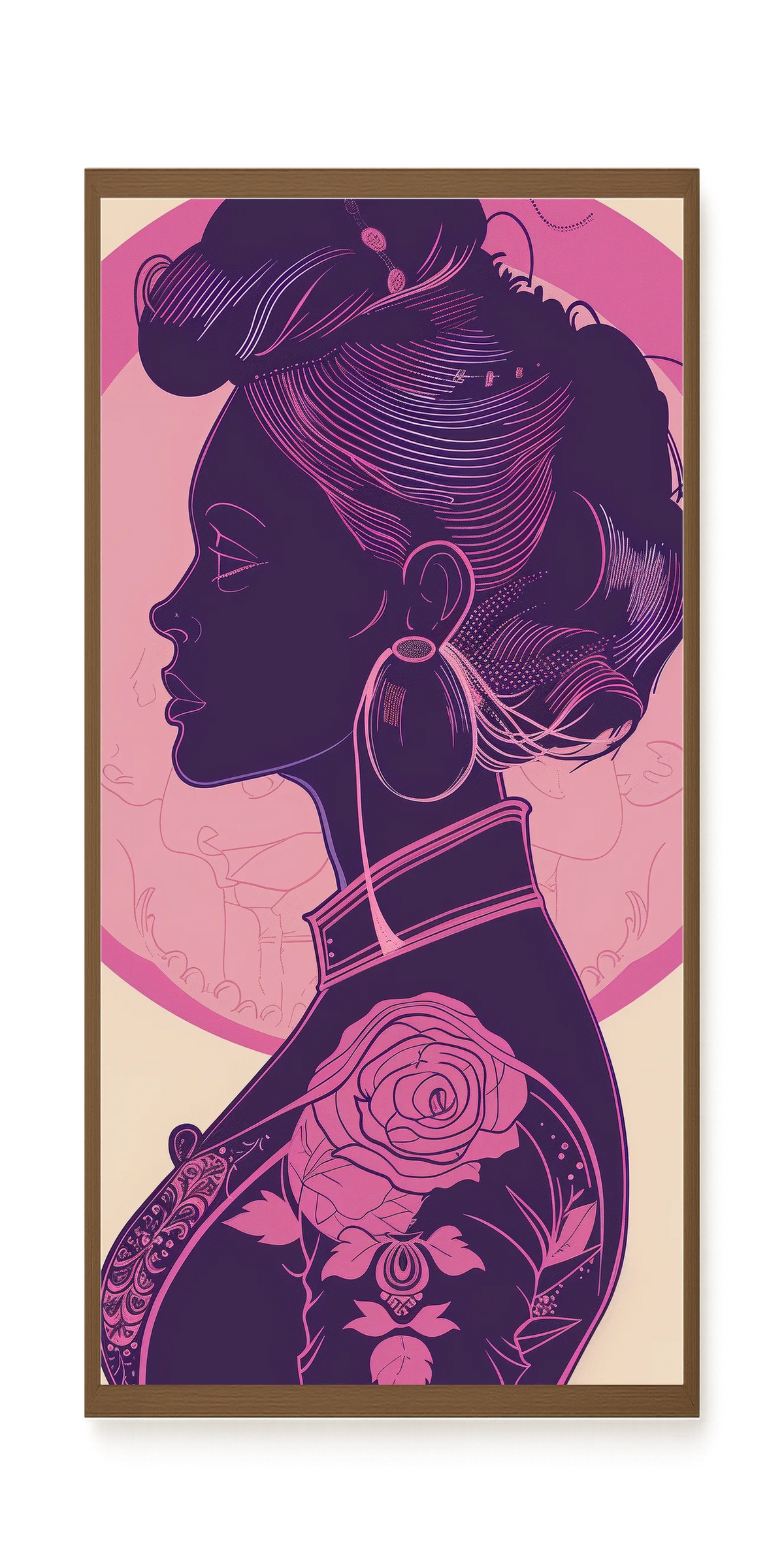 Floral Feminine Symbolism Canvas Print