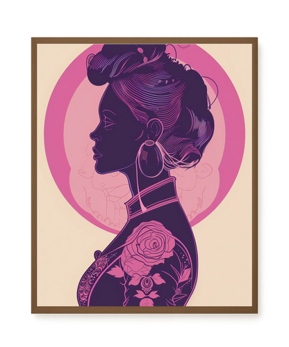 Floral Feminine Symbolism Canvas Print