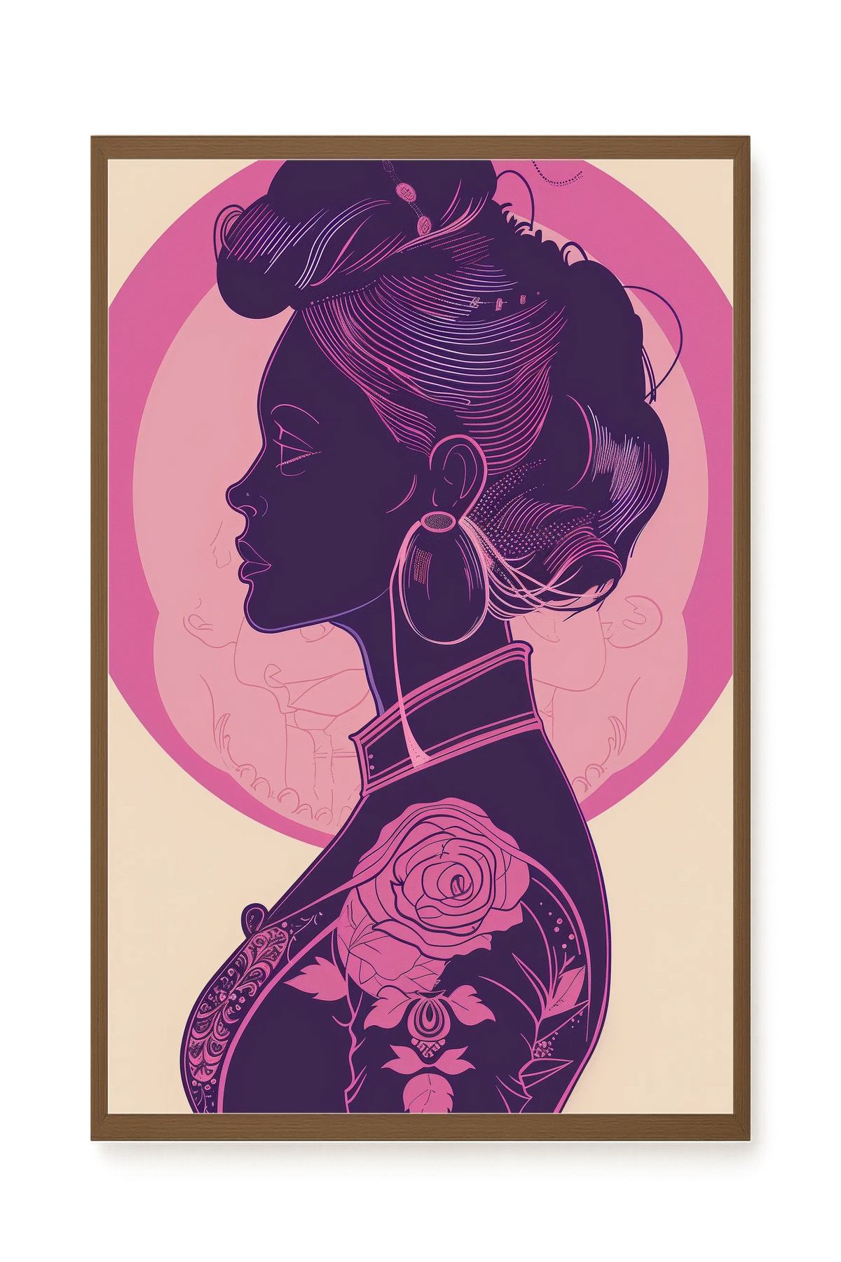 Floral Feminine Symbolism Canvas Print