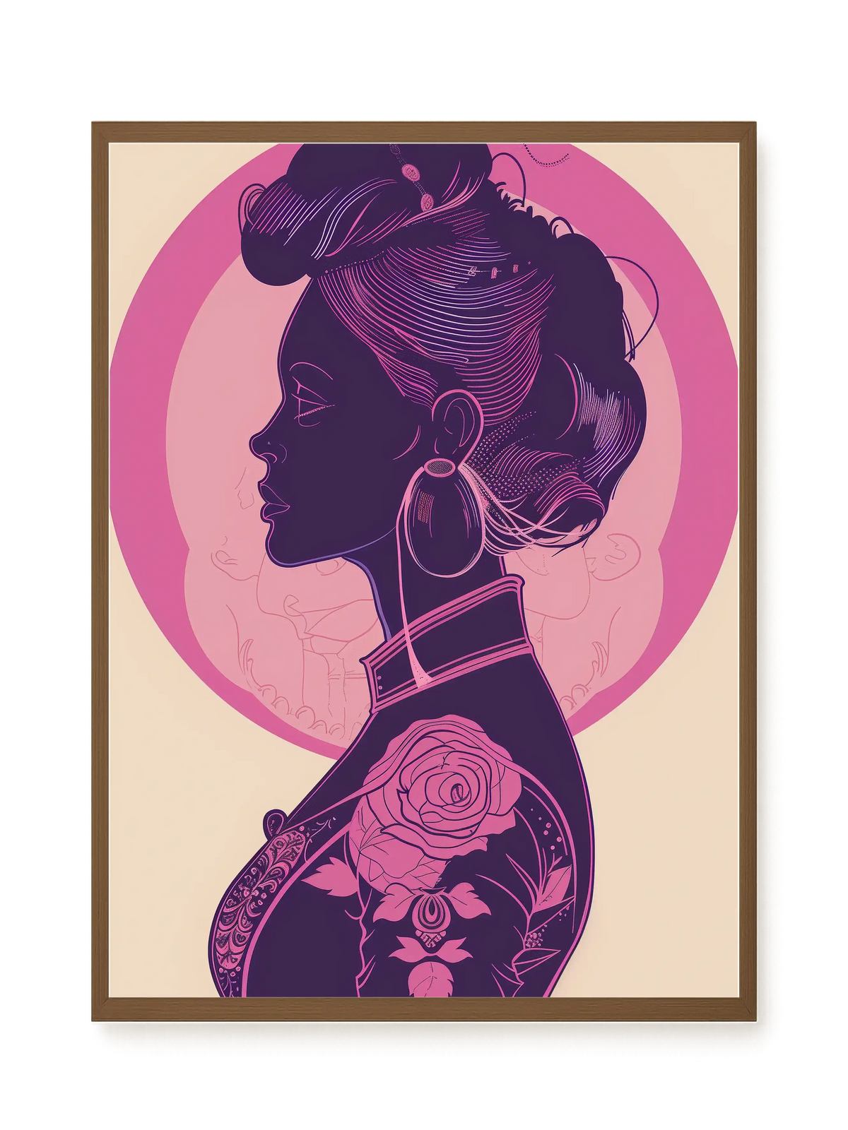 Floral Feminine Symbolism Canvas Print