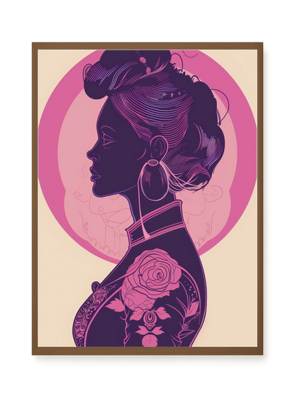 Floral Feminine Symbolism Canvas Print