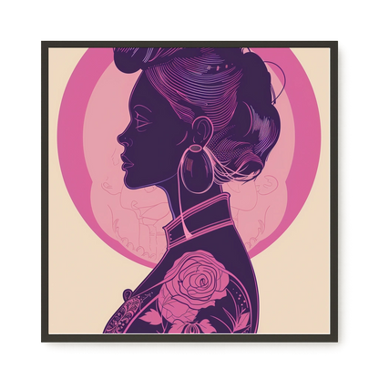 Floral Feminine Symbolism Canvas Print