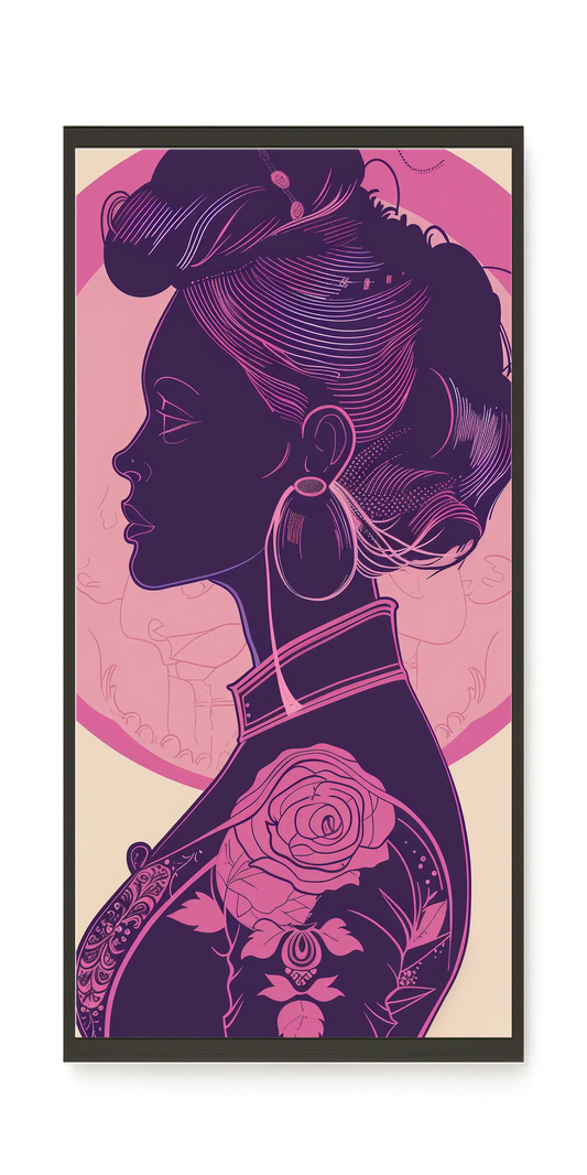 Floral Feminine Symbolism Canvas Print