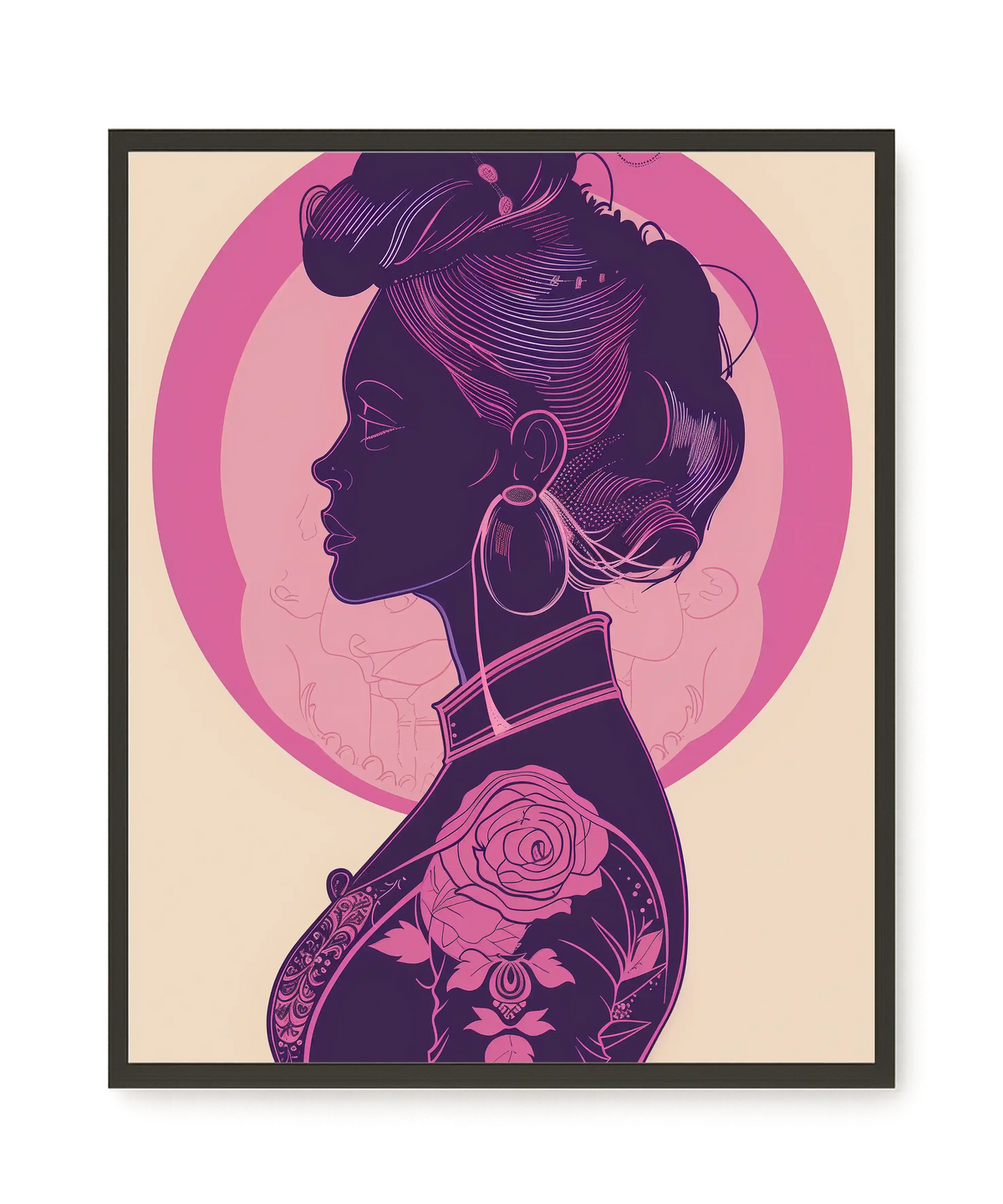 Floral Feminine Symbolism Canvas Print