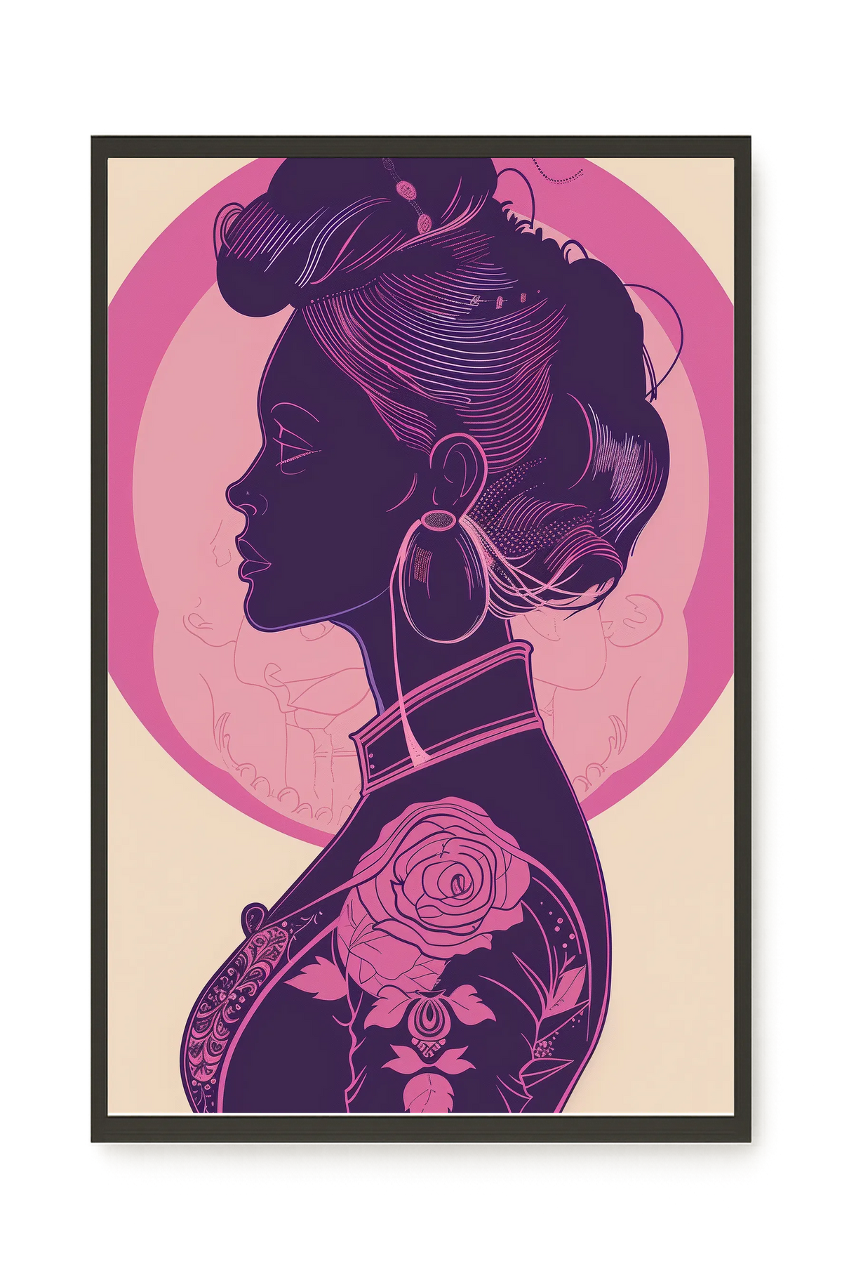 Floral Feminine Symbolism Canvas Print