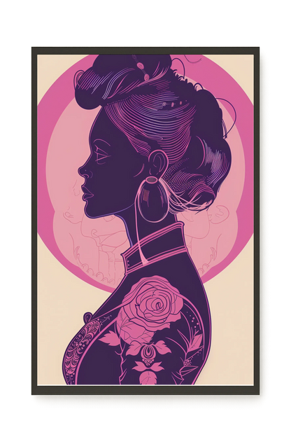 Floral Feminine Symbolism Canvas Print