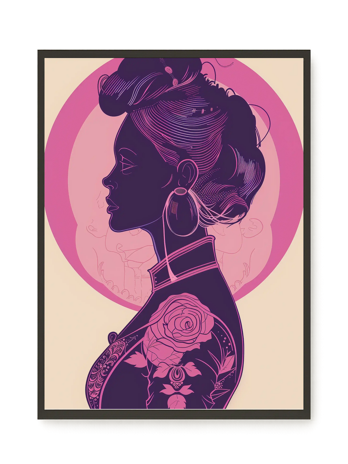Floral Feminine Symbolism Canvas Print