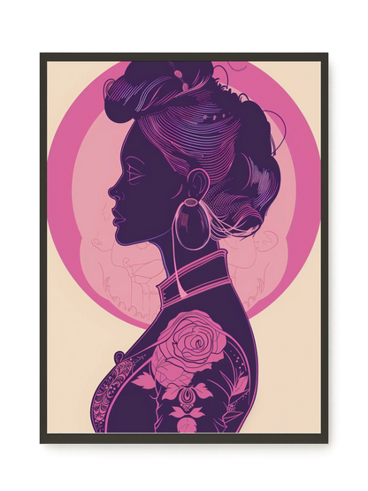 Floral Feminine Symbolism Canvas Print