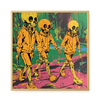 Skeleton Kids Canvas Print