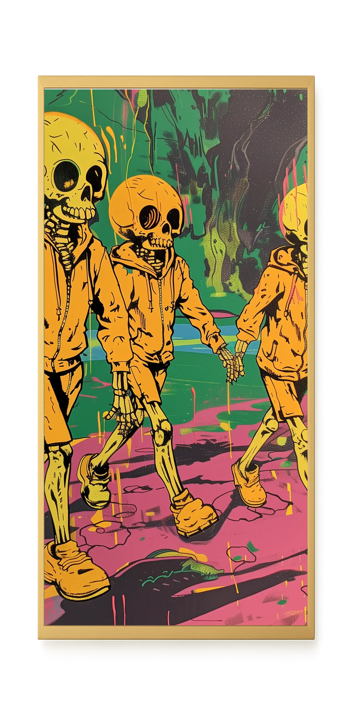 Skeleton Kids Canvas Print