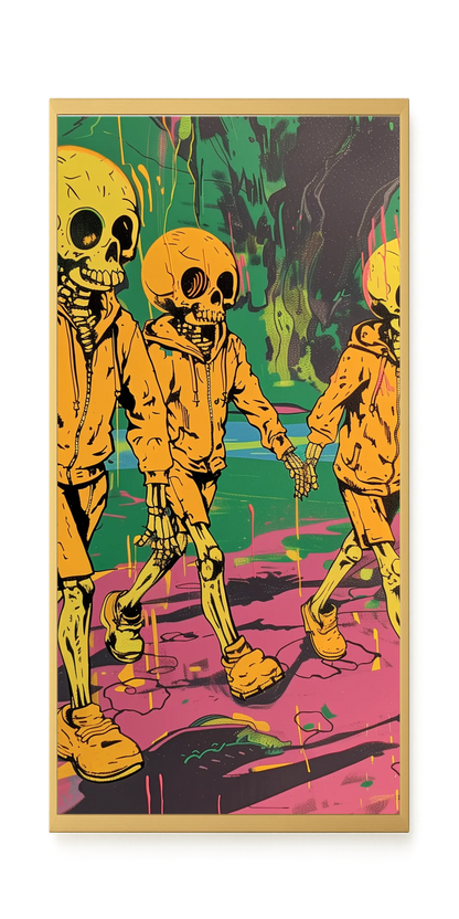 Skeleton Kids Canvas Print