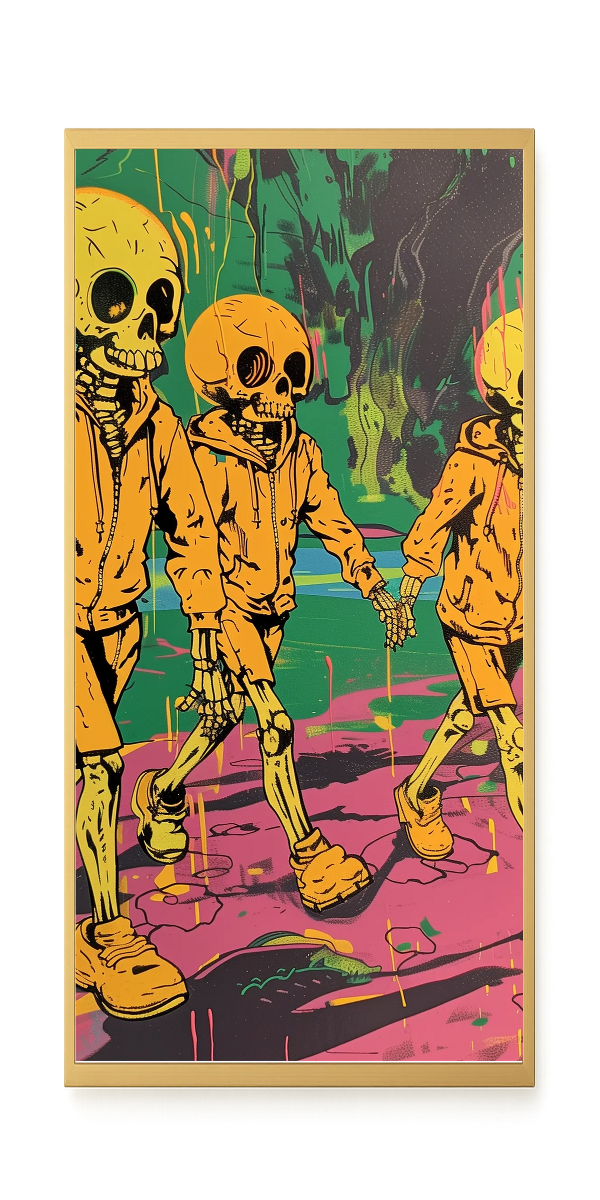 Skeleton Kids Canvas Print