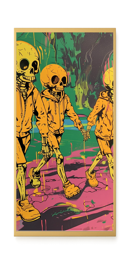 Skeleton Kids Canvas Print