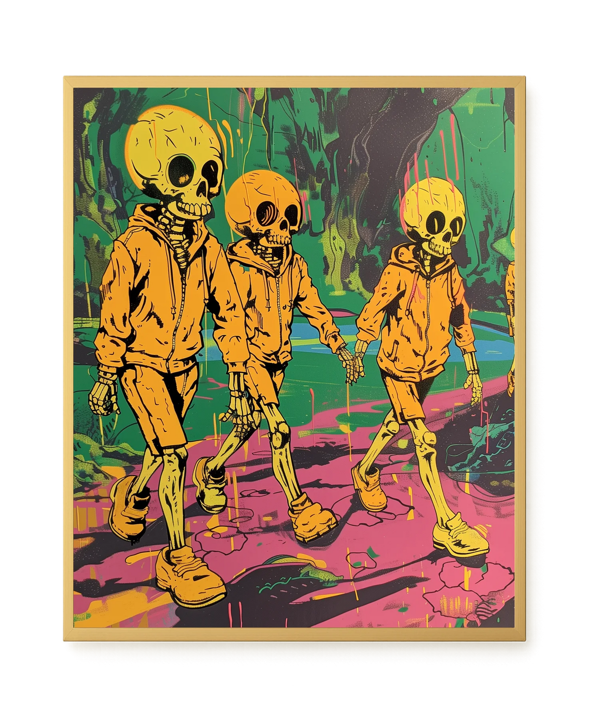 Skeleton Kids Canvas Print