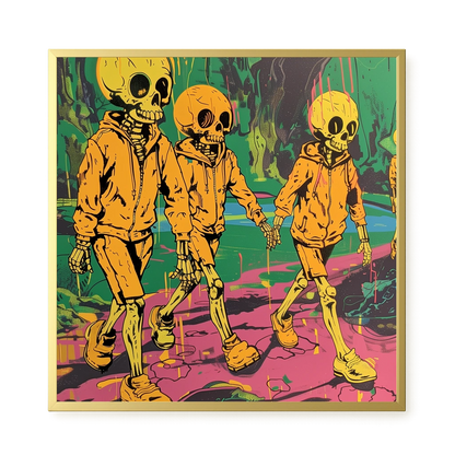 Skeleton Kids Canvas Print