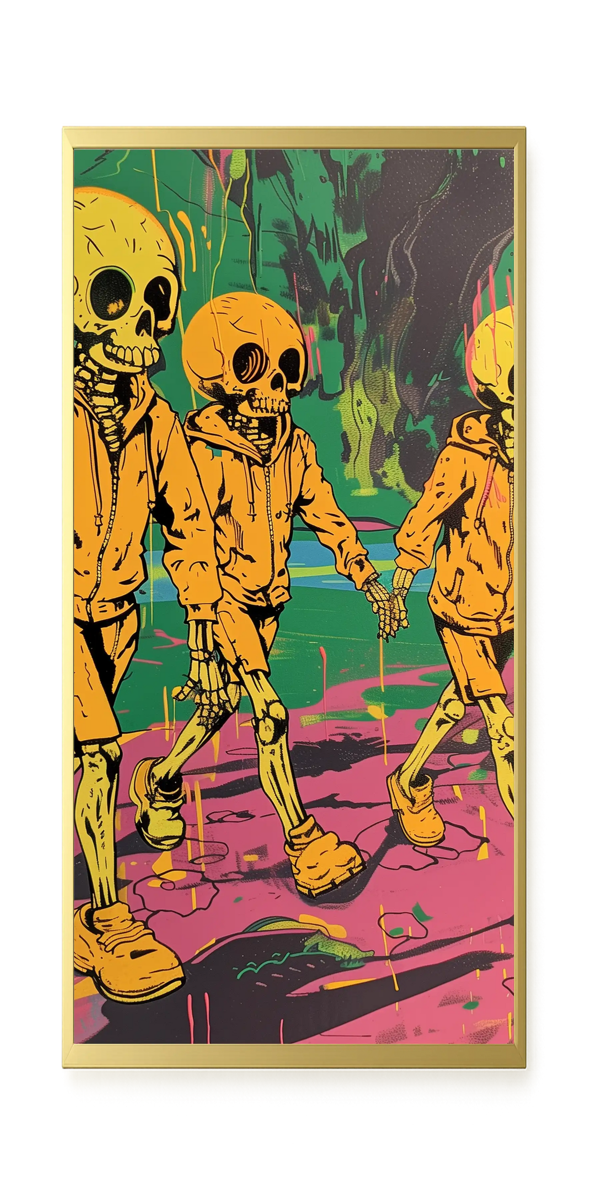 Skeleton Kids Canvas Print