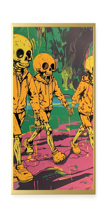 Skeleton Kids Canvas Print