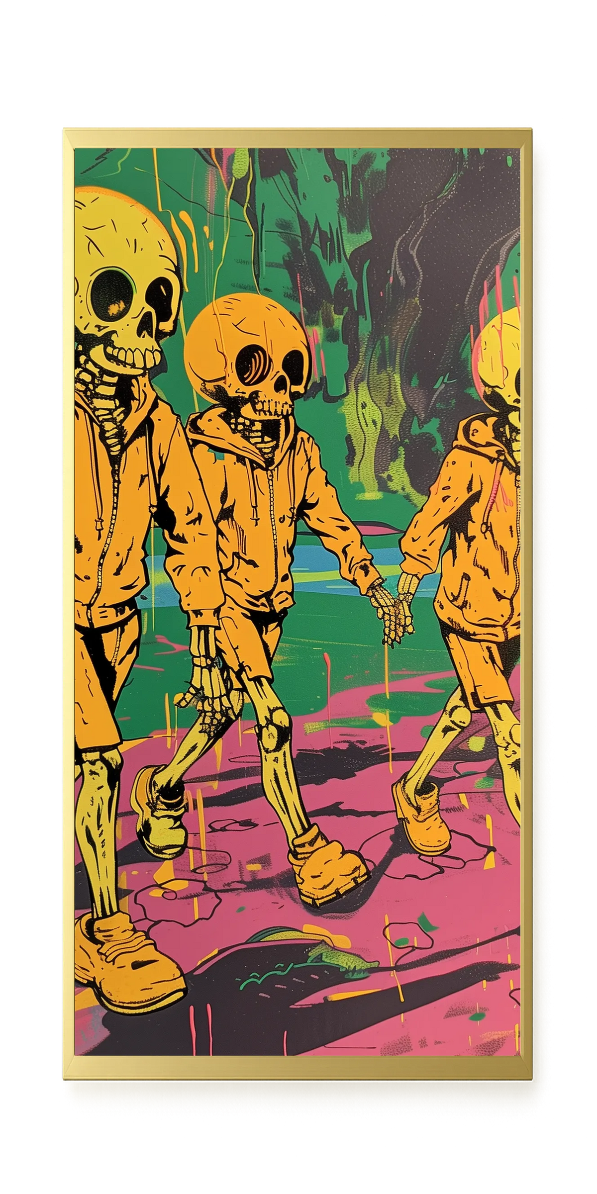 Skeleton Kids Canvas Print