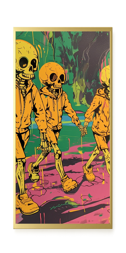 Skeleton Kids Canvas Print