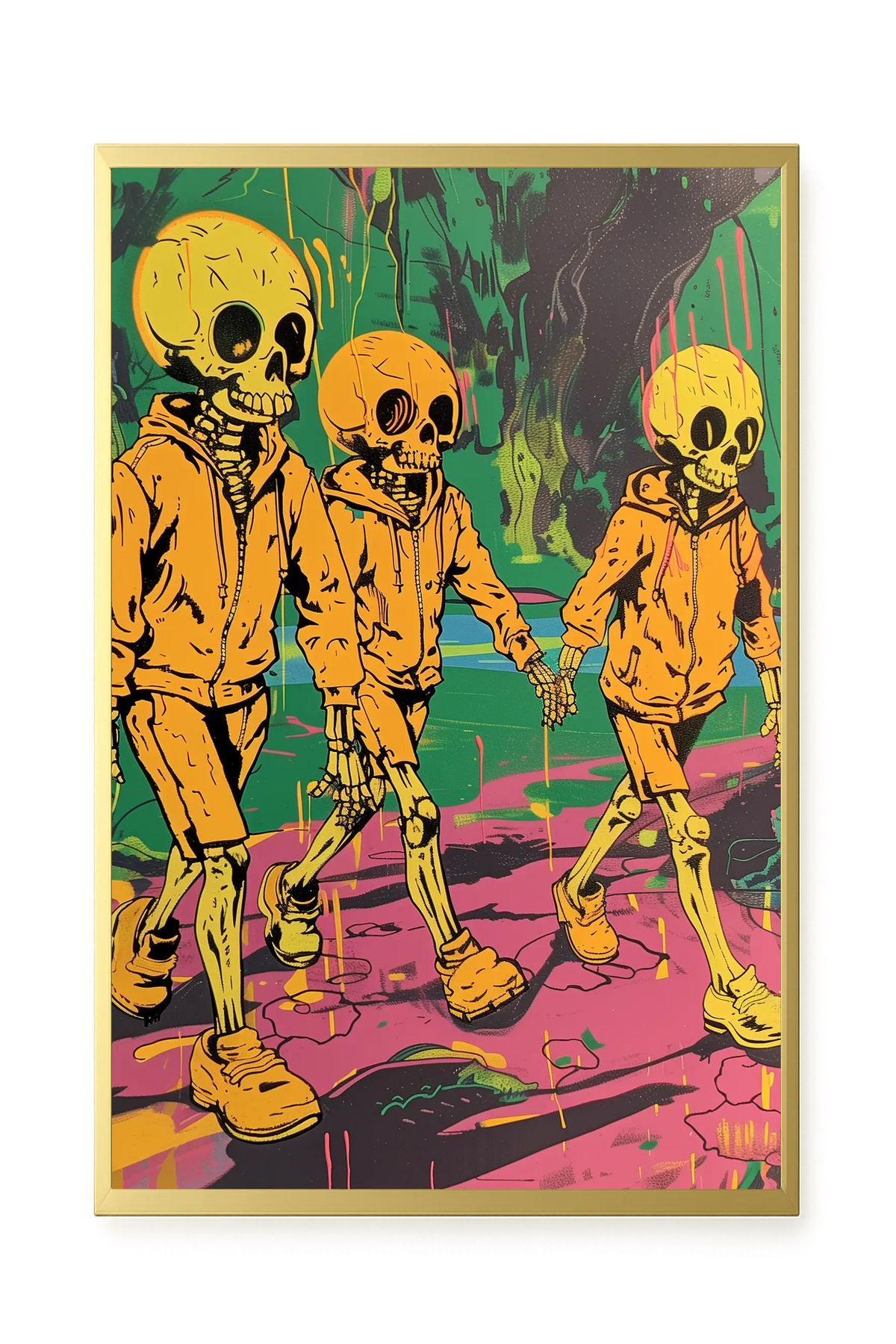 Skeleton Kids Canvas Print