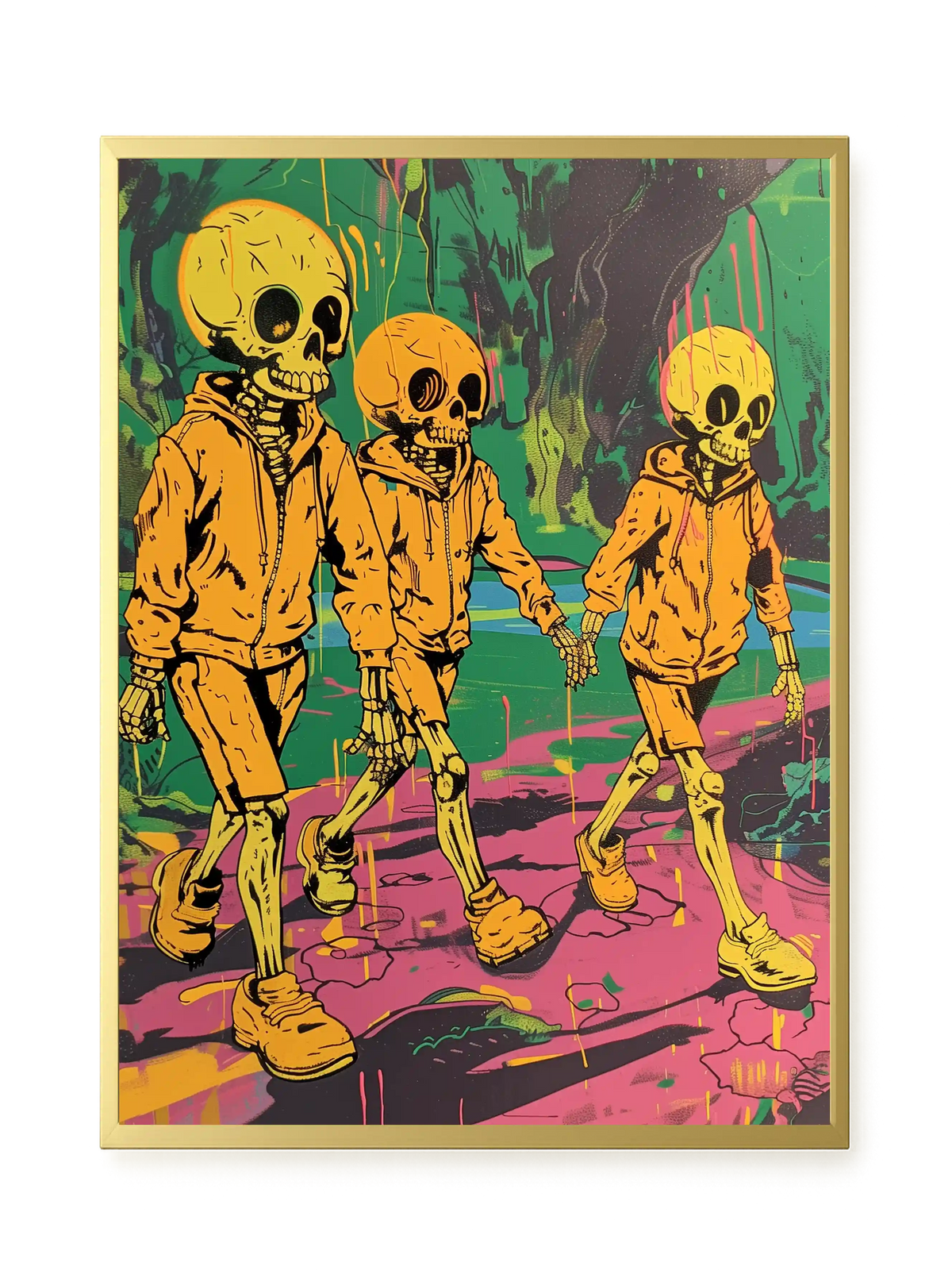 Skeleton Kids Canvas Print