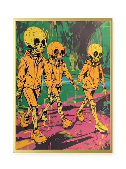 Skeleton Kids Canvas Print