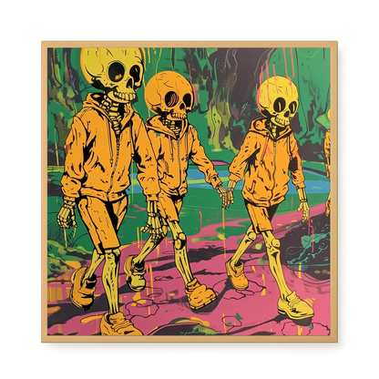 Skeleton Kids Canvas Print