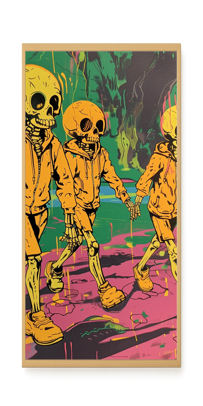 Skeleton Kids Canvas Print
