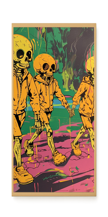 Skeleton Kids Canvas Print